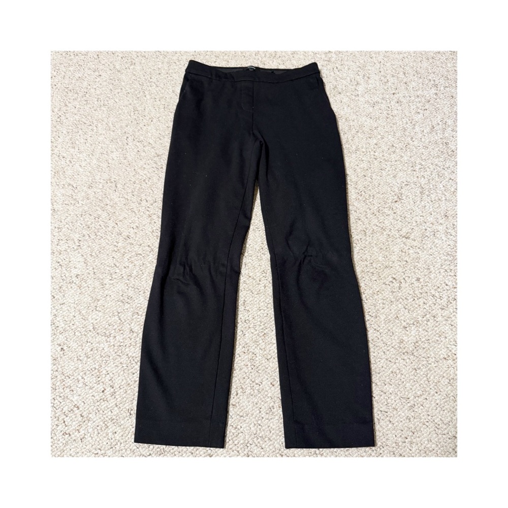 Theory Women’s Black Stretch Straight-Leg Pants